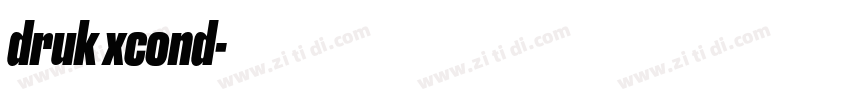 druk xcond字体转换